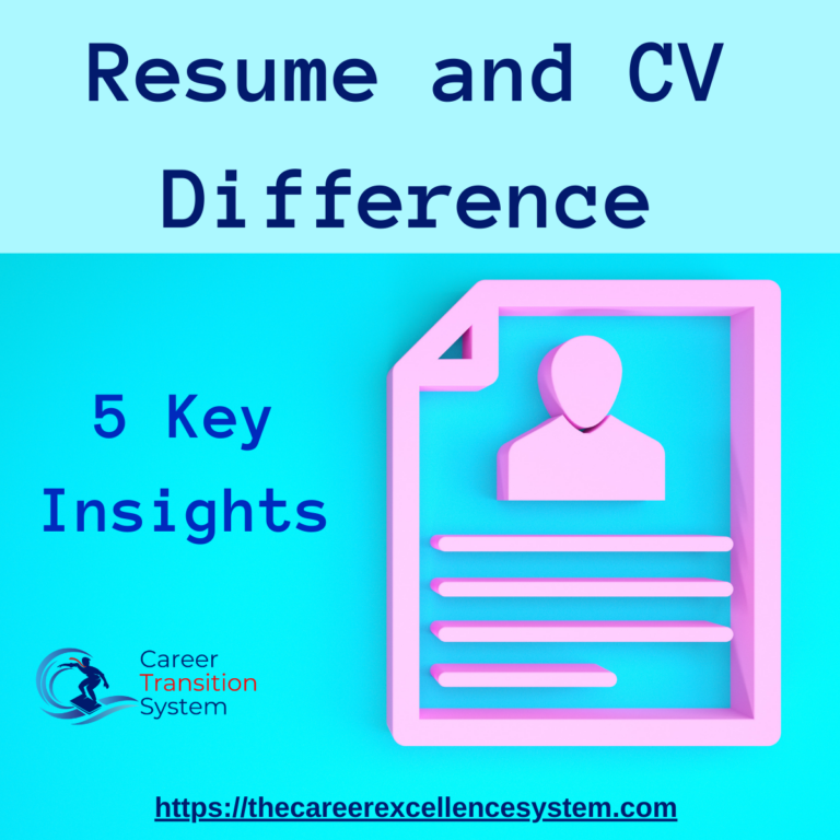 Resume and CV Difference